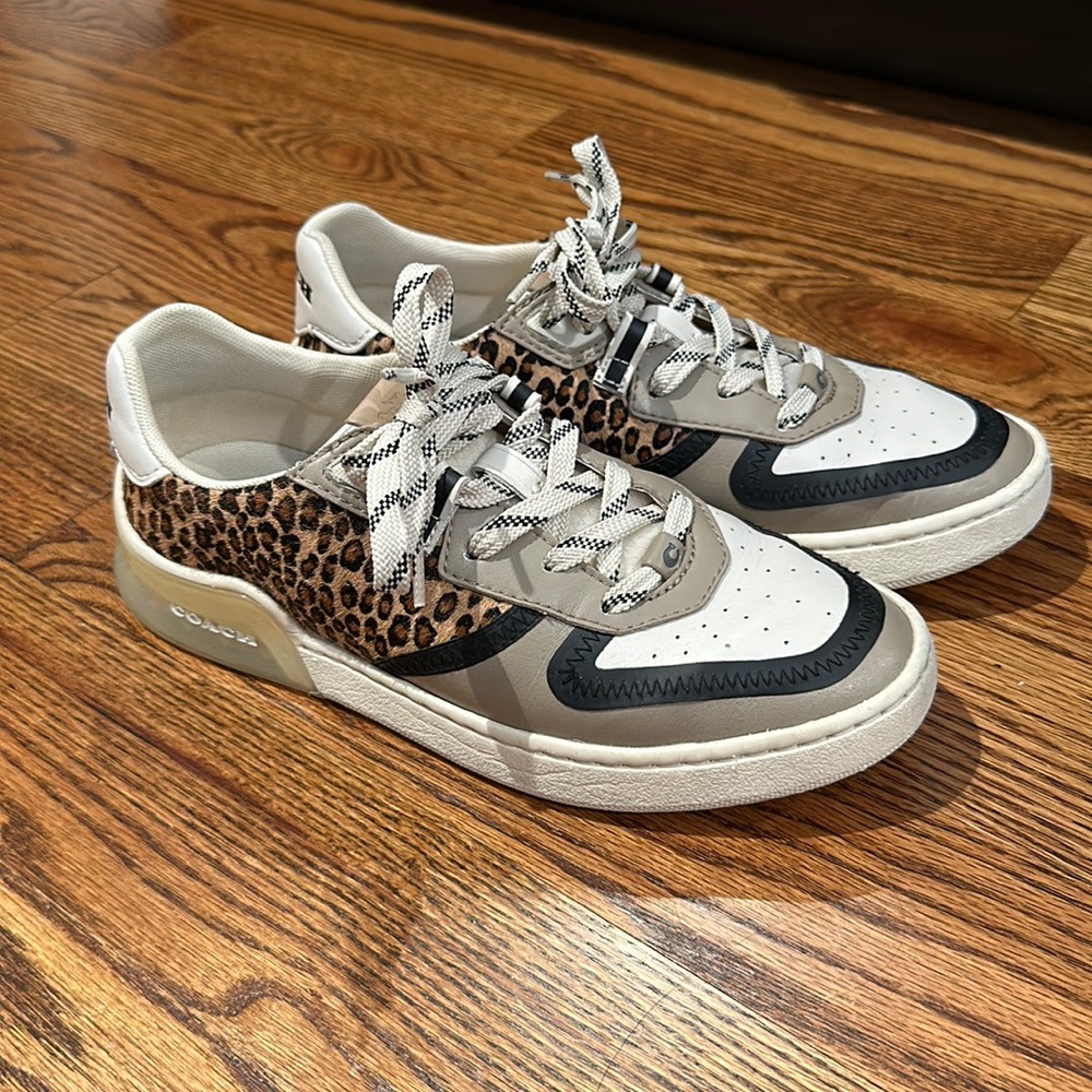 Coach Citysole Leopard Print Court Sneakers